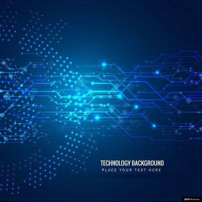 电子科技 智能 机器人 科幻 电路 电线 光效海报广告海报平面设计